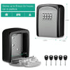 Secure Wall Mounted Key Safe Box - 4 Digit Combination (Green)