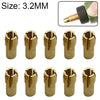 10 PCS Three-claw Copper Clamp Nut for Electric Mill FittingsBore diameter: 3.2mm