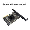 PCIE 1X To 8 Port  SATA 3.0 Adapter Expansion Card ASMedia ASM1166 Converter