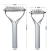 Double-Sided Pet Comb - Zinc Alloy - Small/Large - Cat & Dog