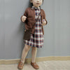 Spring and Autumn Children Clothing Girl Cotton Knit Cardigan Sweater, Kid Size:100cm(Light Blue)