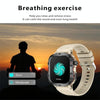 QX11 1.96 inch Color Screen Smart Watch Leather Strap Support Bluetooth Call(Brown)