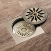 Toilet 100x100mm Retro Anti-odor and Anti-reflux Floor Drain(Green Copper)