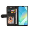 For Samsung Galaxy A26 5G Global Dual-color Splicing Flip Leather Phone Case(Black)