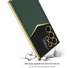 For Samsung Galaxy S24 Ultra 5G GKK Plating Soft TPU + Leather Full Coverage Phone Case without Pen(Green)