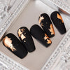 10 PCS K Gold Tin Foil Nail Decoration Nail Polish Adhesive Sticker(02 Silver)
