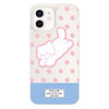 For iPhone 12 Skin Feeling Jelly TPU Hybrid PC Phone Case(Polka Dot Kitten White)