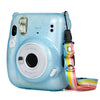 Glitter Power Crystal Case with Strap for FUJIFILM Instax mini 11 (Blue)