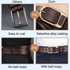Dandali 120cm Mens Rubberized Pin Buckle Belt Casual Alloy Buckle Belt, Style: Gold Leather Pin Buckle(Black)