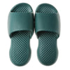 Summer Super Thick Soft Bottom Plastic Slippers Men Indoor Defensive Household Bath Slippers, Size:44-45(Dark Green)