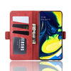 Wallet Stand Leather Cell Phone Case for Galaxy A80with Wallet & Holder & Card Slots(Red)