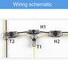Straight Plug Quick Terminal Block No Strip Multifunctional Wire Connector, Model: T2-T