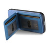 For Samsung Galaxy A22 5G Twill Fabric Leather Vertical Flip RFID Card Bag Phone Case(Blue)