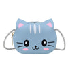 Children Mini Cute Cartoon Single Shoulder Bags(Blue Kitten)