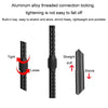 Telescopic Car Phone Mount Extension Arm Double Jointed Swivel Carbon Fiber Bracket Connecting Rod, Model: 235-335mm For 25.4mm Ball Head