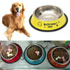 Non-Slip Stainless Steel Pet Bowl, Yellow, 13cm, Small/Medium Pets