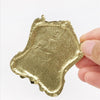 3 PCS Mini Dollhouse Pocket Furniture Accessories Classical Mirror(Gold)