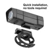BENGGUO Bicycle Front Light Rechargeable Flashlight 3 Lighting Modes(Black)