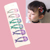 6 PCS/Set Kids Hair Accessories Fruit Hairpins Cartoon Rainbow Hair Clip(Mermaid 2#)
