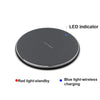 Q25 15W Plaid Pattern Desktop Metal Round Wireless Charger(White)