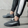 Men Spring Walking Shoes Casual Sports Breathable Flying Knit Shoes, Size: 41(Gray)