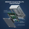 HYSTOU PO9B-J4125-6L Embedded Intel Celeron J4125 Processor Six Network Ports Mini Host, Specification:8GB+256GB+1TB
