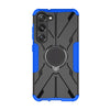 For Samsung Galaxy S23 5G Armor Bear Shockproof PC + TPU Phone Case with Ring(Blue)