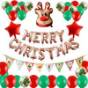 12 Inch Sequin Mall Decoration Balloon Christmas Set(Rose Gold letters)