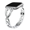For Fitbit Versa / Fitbit Versa 2 / Fitbit Versa Lite Edition Universal X-shaped Metal Strap