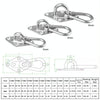 2 PCS 5mm 304 Stainless Steel Sand Bag Ceiling Hook Heavy Duty Swing Hangers