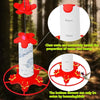 Red Hummingbird Feeder | Outdoor Hanging Garden Feeder | 360ml