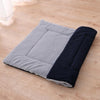 Double Sided Dog Blanket, Large, Dark Blue, Warm & Cosy Fleece, 90x70cm