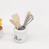 6 PCS / Set 1:12 Mini House Toy Simulation Eggbeater Pot Fork Set Kitchen Accessories(Prime Embryo)