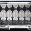 DC 12V 4.2W 16LEDs Crystal Lamp Beads Car Windshield Warning Lamp 18 Flash Patterns(Adjustable)