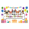 180x90cm Animal Birthday Theme Backdrop Cloth Party Decoration(2023SRB95)