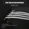 8 Head Aquarium Air Stone Bar Stainless Steel Fish Tank Oxygen Diffuser 17.2cm