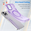 For iPhone 12 Pro MagSafe Frosted Translucent TPU + PC Full Coverage Phone Case(Dark Purple)