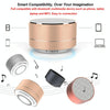 A10 Mini Portable Bluetooth Speaker Built-in MIC & LED, Support Hands-free Calls & TF Card(Rose Gold)