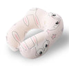 Children U-Shaped Memory Pillow Portable Cartoon Neck Care Pillow, Style: Pink Rabbit