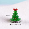 5pcs Simulation Christmas Tree Decoration Christmas Gifts Micro Landscape Snow Ornament, Style: No.7