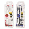 WK WDC-103 3A 3 In 1 8 Pin + Micro USB + Type-C / USB-C Fullspeed Pro Charging Data Cable, Length: 1.15m (White)