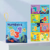 Baby Cloth Book Tear-proof Rustle Sound Quiet Books For Kids, Style: Number Cognition