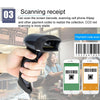NETUM One-Dimensional Self-Sensing Code Sweeper Handheld Mobile Red Light Scanning Machine, Model: Wired