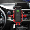 X343 15W Car Wireless Charger Smart Induction Suction Cup Phone Holder(Black)