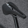 WEST BIKING Road Bicycle Carbon Fiber Ultralight Breathable Seat(Black)