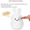 Rabbit Silicone Pat Night Light Children Gift Color Changing Lamp, Specification: Charging Remote Control