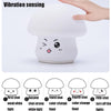 Silicone Colorful Mushroom Night Light Bedside Sleeping Table Lamp, Power source: 0.8W(Obedient Mushroom)