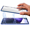 For Samsung Galaxy Note20 Magnetic Metal Frame Double-sided Tempered Glass Case(Silver)