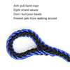 Strong Braided Dog Lead, L (Blue/Black) - 120cm Long