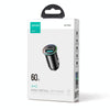 JOYROOM JR-CCN04 60W PD+QC3.0 Mini Metal Car Charger(Black)